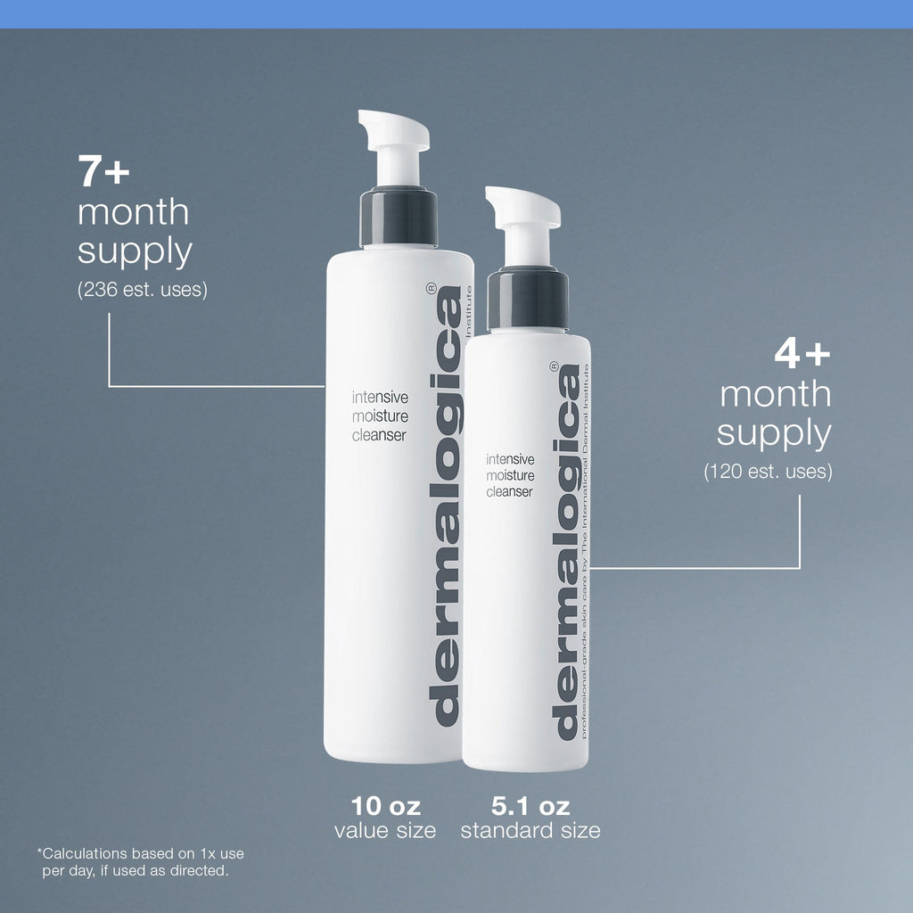 Dermalogica Intensive Moisture Cleanser (5.1 Fl Oz) Hydrating Face Wash for Dry Skin - Cleans Skin Leaving it Feeling Smoother, Softer, and More Luminous