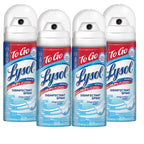 Lysol To Go Disinfectant Spray, Crisp Linen, Travel Size - 1.5 oz (Pack of 4)