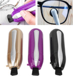3Pcs Glasses Cleaner, Eyeglass Cleaner Portable Eyeglass Cleaning Kit, Lens Cleaner with Microfiber Tech Portable Mini Sunglasses Brush Cleaning Tool, Easily to Carry for Travel Commutes Office School