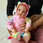 Lifelike Baby Dolls Girl, 18 inch Large Realistic Sweet Soft Body Baby Doll Real Life Baby Dolls Girl, with Accessories Gift for Kids Age 3 4 5 6 7 8+