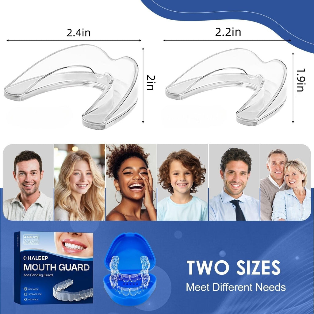 OHALEEP Anti Grinding Guard for Clenching Teeth at Night, Teeth Grinding Mouthguards for Sleeping, Mouth Guard for Grinding Teeth at Night, Night Guards for Teeth Grinding for Adults