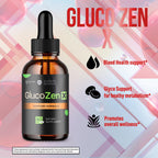 (3 Pack) GlucoZen X Drops, Official GlucoZenX Liquid Drops with All Natural Ingredients, Advanced Formula Glycogen Support Supplement with Max Strength Premium Vitamins for Women & Men (90 Servings)