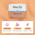 The Honey Pot Company - Herbal Pads for Women - Organic Incontinence Daytime w/Wings. Infused w/Essential Oils for Cooling Effect & Postpartum Essentials - Feminine Care - 16ct.