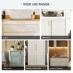 HOME EDIT 5 Pack 10 Inch Brushed Gold Cabinet Handles Solid Zinc Alloy Pulls for Kitchen Cupboard & Drawer Hardware