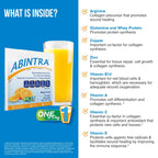 ABINTRA Specialized Nutrition for Wound Healing Includes L-Arginine, Orange Flavor, 6 Packets, 27g Each