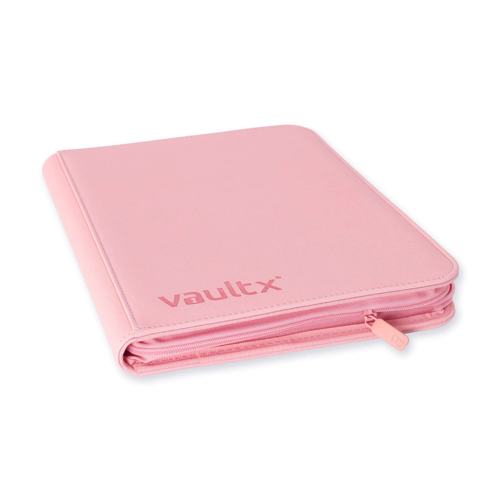 Vault X 9 Pocket Trading Card Zip Binder, 360 Cards, Premium Exo-Tec Album Material, 20 Side-Loading Pages, Folder for Collectible Games, Sports, TCG (Pink)