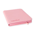 Vault X 9 Pocket Trading Card Zip Binder, 360 Cards, Premium Exo-Tec Album Material, 20 Side-Loading Pages, Folder for Collectible Games, Sports, TCG (Pink)