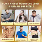 18-in-1 Black Walnut Wormwood Cleanse for Humans, 80 Day Supply, Serving, Rapid Gut Cleanse & Digestive Health with Clove, Garlic, Turmeric, Pumpkin Seed, Oregano, Berberine & More 240 Softgels