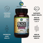 Amazing Herbs Premium Black Seed Oil Capsules - Gluten Free, Non GMO, Cold Pressed Nigella Sativa Aids in Digestive Health, Immune Support- 90 Count, (Pack of 2)