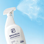 BRIOTECH Sanitizer Disinfectant Hypochlorous Spray, Kills 99.99% of Viruses & Bacteria, Eliminates Odor, Gentle for Nurseries & Play Rooms, Rinse Free Surface Sanitizer, 32 fl oz (Pack of 2)