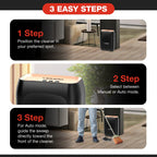 Gearwiz Touchless Automatic Electric Vacuum Dustpan with Nozzle Attachment – Hands-Free, Multi-Mode Floor Cleaner for Professional Use