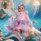 BABESIDE 15 Inch Mermaid Baby Doll Girl with Removable Set and Accessories