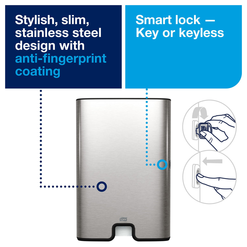 Tork Xpress Multifold Paper Towel Dispenser Stainless Steel H2, 463002