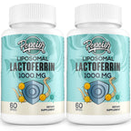 Pepeior Liposomal Bovine Lactoferrin 1000 mg - for Iron Absorption & Immune Function Lactoferrin Supplements for Adults, 60 Softgels (2 Bottle)