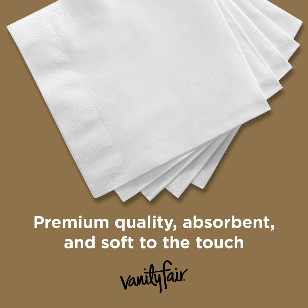 Vanity Fair Entertain Paper Napkins, 40 Count (Pack of 8), Disposable Napkins Made For Entertaining And Events