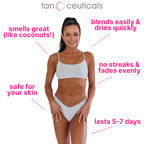 Tanceuticals Self Tanner - Ultra Dark Self Tanning Lotion for Body - Natural-Looking & Long Lasting Sunless Tan – Quick Fake Tan, Bronze Glow - Fresh Coconut Scent & Healthy Ingredients (Ultra Dark)