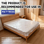 TopSoon Plastic Mattress Bag for Moving and Storage Cover 2PK, 2Mil, King Size Waterproof and Dustproof Mattress Protector, Heavy-Duty Mattress Moving Supplies