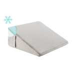 Bedluxe Wedge Pillow,8 inch Bed Wedge Pillow for Headboard, Pillow Wedge for Acid Reflux Relief, Sleeping, After Surgery, Snoring, Gerd, Triangle Pillow Wedge - Cooling Memory Foam Top, Grey