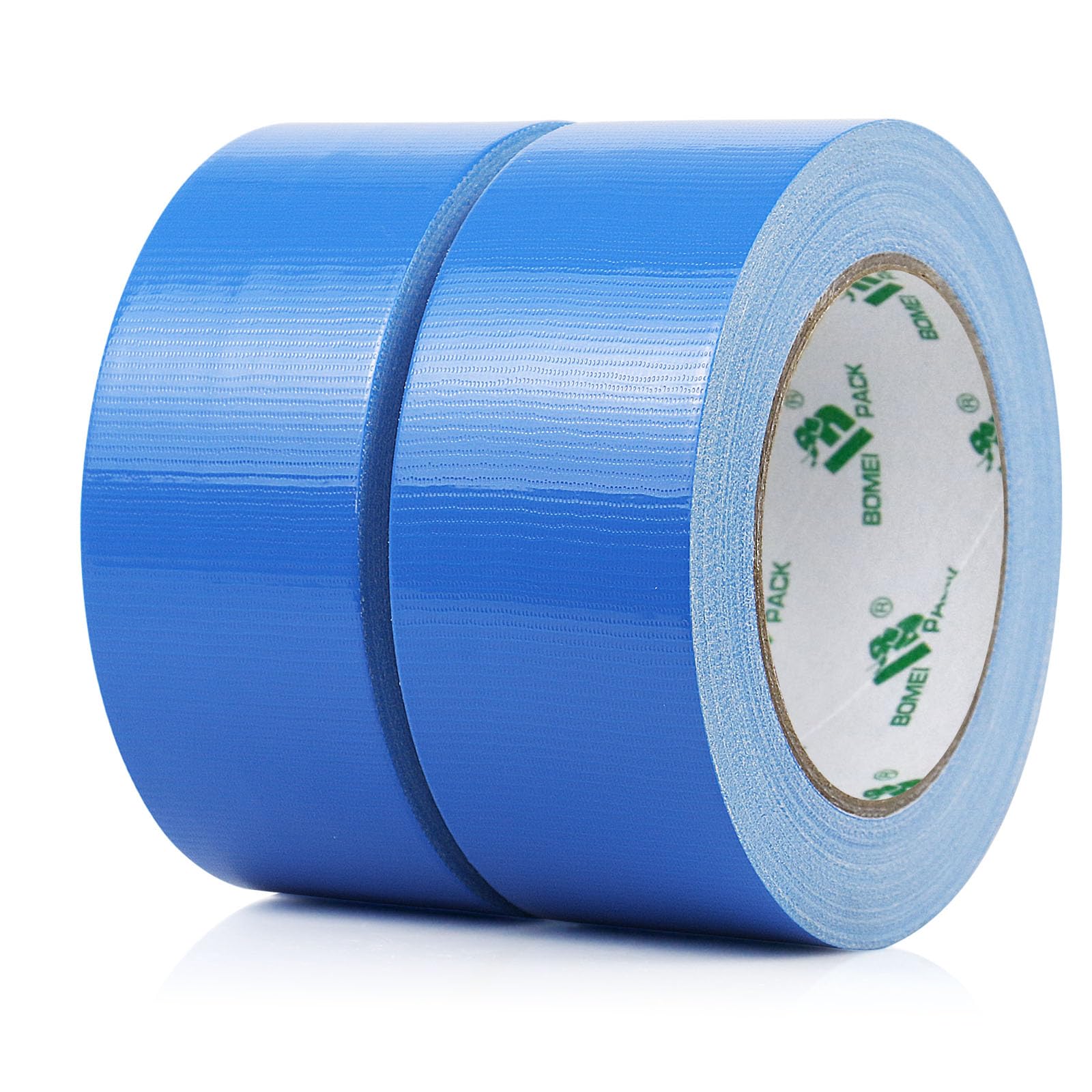 BOMEI PACK 2 Pack Blue Heavy Duty Duct Tape Strong Adhesive, 2 Inch x 35 Yd Duct Heavy Duty Waterproof All Weather Duct Tape No Residue Sealing for Indoor&Outdoor Repair