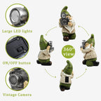 EPTUEGA Garden Gnomes Decorations for Yard - Garden Gnome Solar Statue Funny Outdoor Decor for Yard,Patio,Lawn,Unique Housewarming Gifts