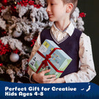 Dufvrpe Magnetic Blocks - 128PCS Cavern Exploration - 1" Creative Magnetic Building Cubes Gift Set for Kids Ages 4-8