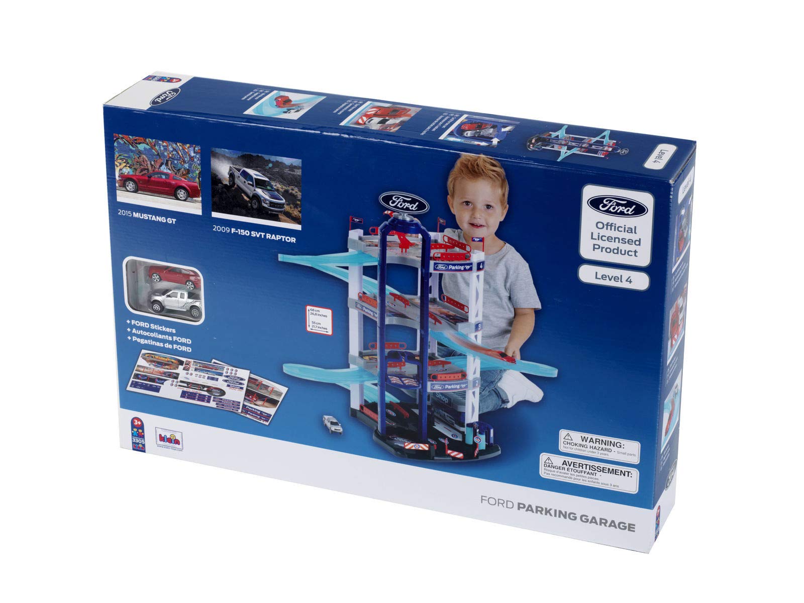 Klein Theo Ford Car Park with 4 Levels Premium Toys for Kids Ages 3 Years & Up