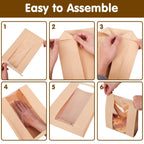 Moretoes 20pcs Bread Bags for Homemade Bread with Tab, 13.7x8.3x3.5In