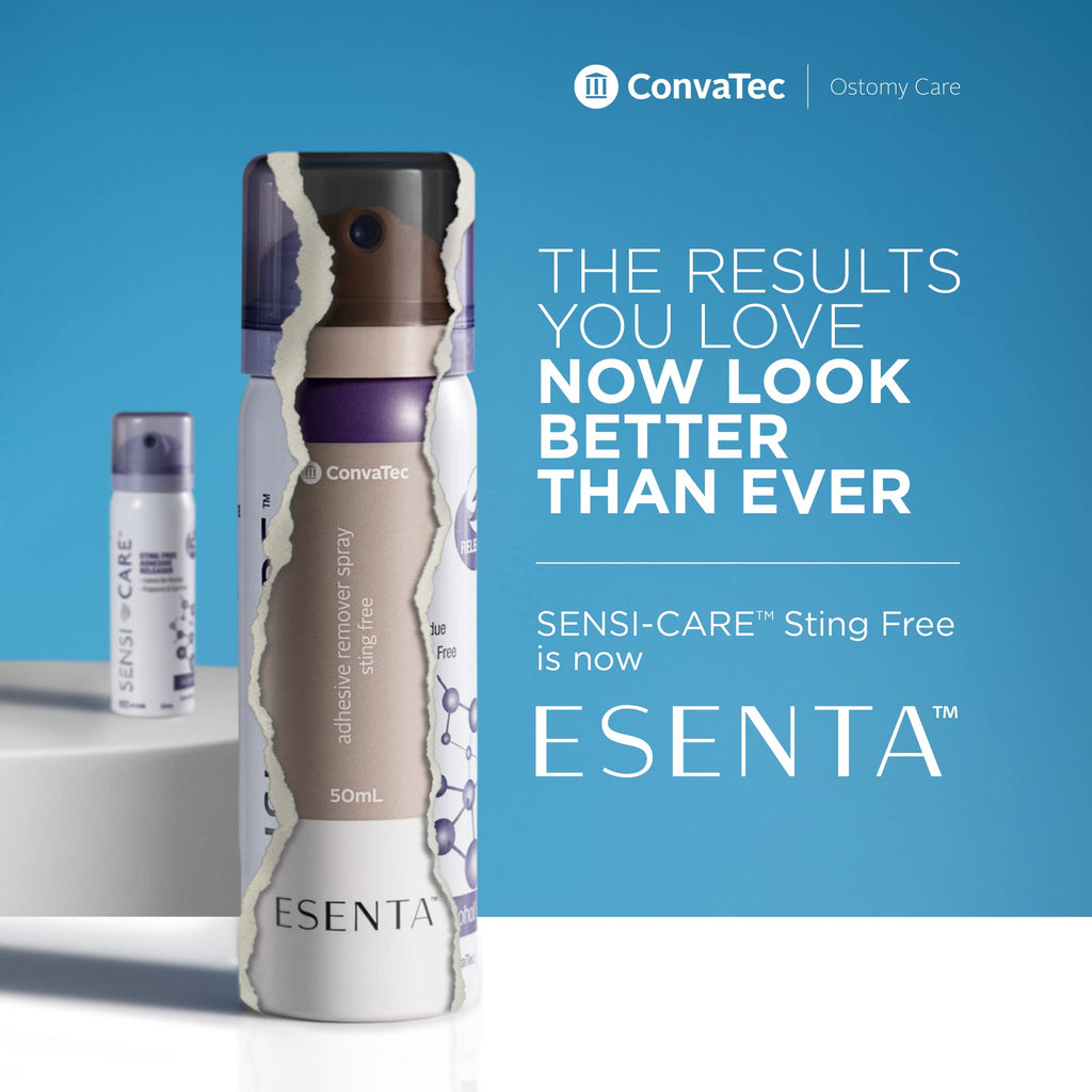 Convatec ESENTA Adhesive Remover Spray for Around Stomas and Wounds, Sting Free, Alcohol Free, 50 mL Bottle