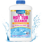 Adios! 3-in-1 Hot Tub Cleaner Clarifies Water, Prevents Scum, Removes Foam and Stops Odors - 32oz (Quart)
