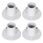 KUAFU Aluminum Slide Deck Flange w/Flange Bolt Diameter of 1.9" for Inground Swimming Pools (4 Pack)