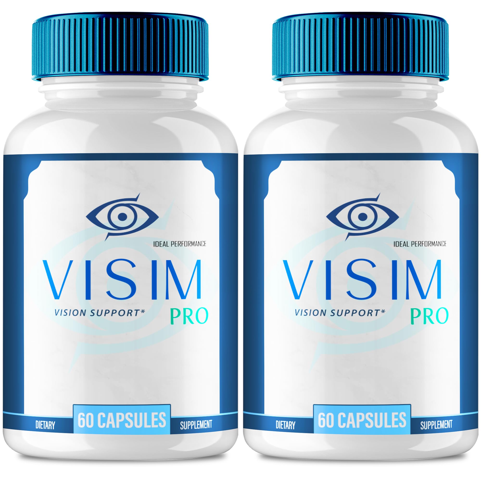Visim Pro Vision Support, Official Visim Pro Eye Health Supplement Capsules - Extra Strength All Natural Visi mPro for Visual Wellness & Crystal Clear Vision, Eye Vitamin Pills Reviews (2 Pack)