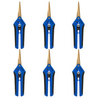VIVOSUN 6.5 Inch Garden Scissors, Blue Pruning Shears for Plants, 6-Pack