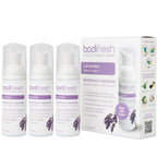 Bodifresh Toilet Paper Foam, Liquid Wet Wipe | Plant-Based, Eco Friendly Flushable Wet Wipe Alternative with Aloe & Vitamin E (1.7 Fl Oz (Pack of 3), Lavender)