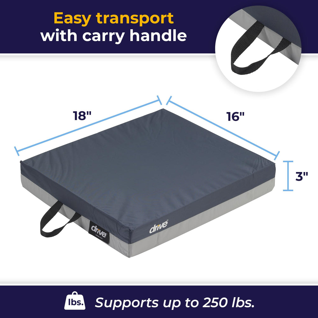 Drive Medical 14886 Skin Protection Gel "E" Wheelchair Seat Cushion