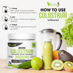 VITINITY Grass Fed Bovine Colostrum Powder for Humans 3000 mg - Natural IgG Colostrum Supplement Gut Health, Immune Support, Muscle Recovery, Wellness | Pure Colostrum Superfood,Unflavored 2 Pack
