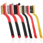 Wire Brush for Cleaning, Small Brass Steel Nylon Brush, Metal Rust Remover