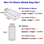 Shrink Wrap 50 Pcs 15x21 Inches Clear PVC Heat Shrink Wrap Bags for Packagaing Gift Basket and Homemade DIY Projects