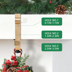 Stocking Hangers for Mantle,2 in 1 Adjustable Christmas Stocking Holder