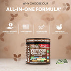 Clean Nutra Wormwood Black Walnut Pumpkin Seed Clove Oil Celery Garlic Grape Papaya Neem Diatomaceous Earth Womens Probiotic Gut Health Cleanse Detox Oregano Olive Turmeric Supplement Vegan Capsules
