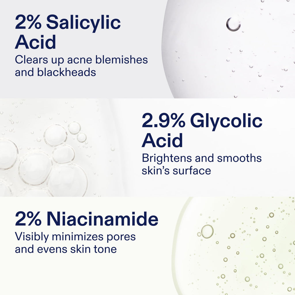 Skinfix 2% BHA Cleanser - 5 oz - Clears Acne Blemishes & Blackheads - Safe for All Types of Acne - Fragrance Free - Vegan, Cruelty Free