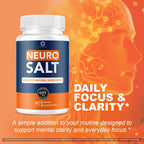 Neuro Salt Capsules - Official NeuroSalt Pills Advanced Premium Formula Support Maximum Strength, All Natural Ingredients Vitamins for Overall Health & Wellness, 60 Capsules for 1 Month