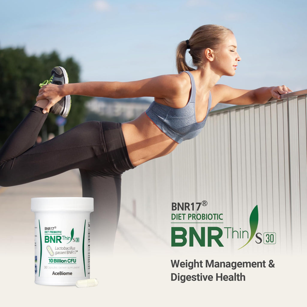 AceBiome BNRThin S30, Lactobacillus Gasseri BNR17, 10 Billion CFU Guaranteed, 90 Capsules (90 Serving, 3 Packs of 30)