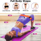 Resistance Bands, Exercise Workout Bands for Women and Men, Stretch Bands for Booty Legs, Pilates Flexbands