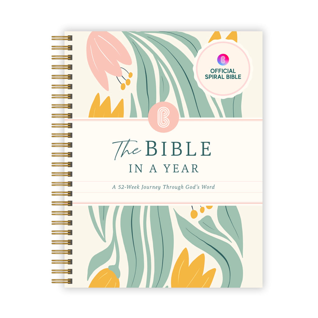 Official Spiral Bible in a Year, 52 Week Bible Study Guide (Floral)