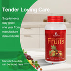 Fruit and Veggies Supplement Ingredients Natural – 4 Bottles 360 Total Vegetarian Capsules | Balance of Natural 16+18 Whole Fruits & Veggies Blend | Fresh Superfood Formula with Vitamins and Minerals