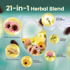 Lymphatic Drainage Supplement, 240 Softgels, 4275mg Lymph System Support Supplement for Women & Men, 21-in-1 Herbal Blend with Echinacea, Dandelion, Burdock, Bromelain, Calendula, Turmeric & More 4Bag