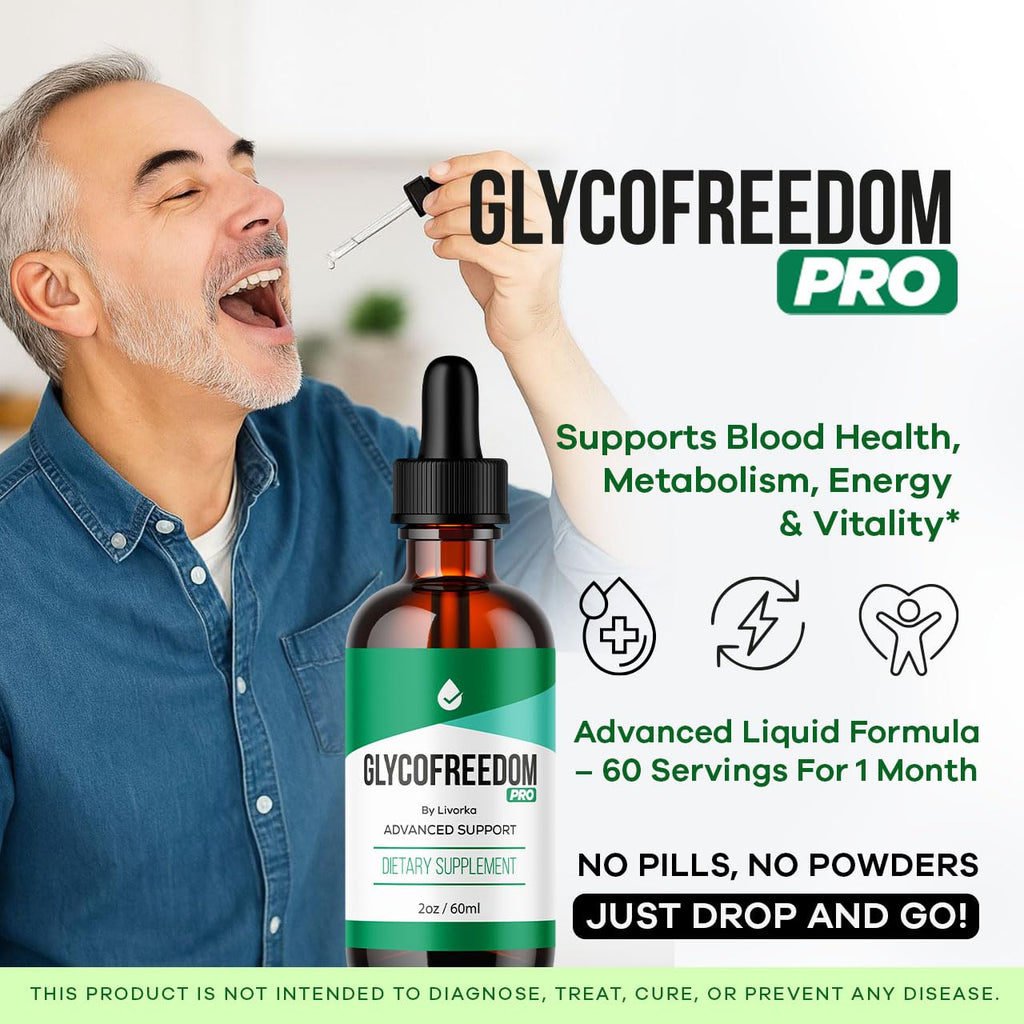 (3 Pack) GlycoFreedom Drops, GlycoFreedom, GlycoFreedom Liquid Drop, Advanced Formula GlcoFreedom, 2oz, 60ml, 3 Months Supply.
