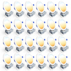 Ensenior 24 Pack 6 Inch LED Recessed Ceiling Light, Dimmable, 2700K-5000K 5CCT, 1200LM 12W 120V, High Brightness Canless Wafer Downlight - ETL&FCC&IC