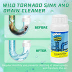 GARINOM Drain Cleaner Powder, Wild Tornado Sink and Drain Cleaner Powerful Pipeline Dredging Agent, Kitchen Unblocker, Powder for Kitchen Toilet（3Pcs）