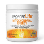 Natural Factors RegenerLife Powder - Supports Cellular Energy & Fatigue* - Mitochondria Support Drink Mix - Non-GMO - Tropical Flavor - 2.86 oz